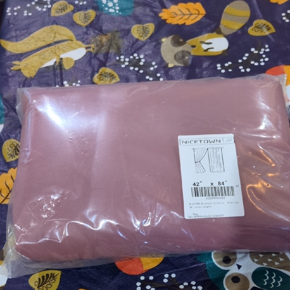 Blackout Curtains (Set Of Two)Triple Weave Dry Rose Pink Curtain Panel